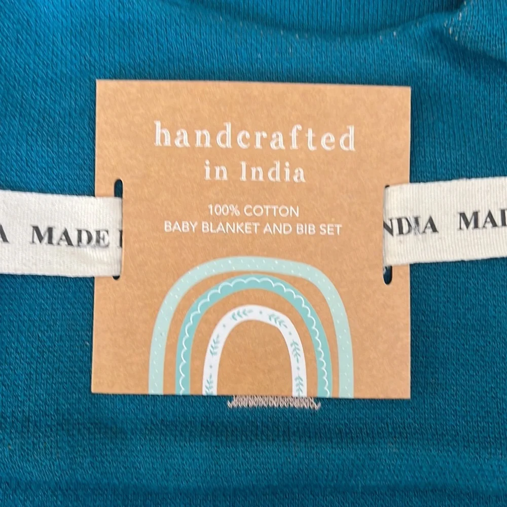 NWT Hanukkah/menorah baby blanket and bib